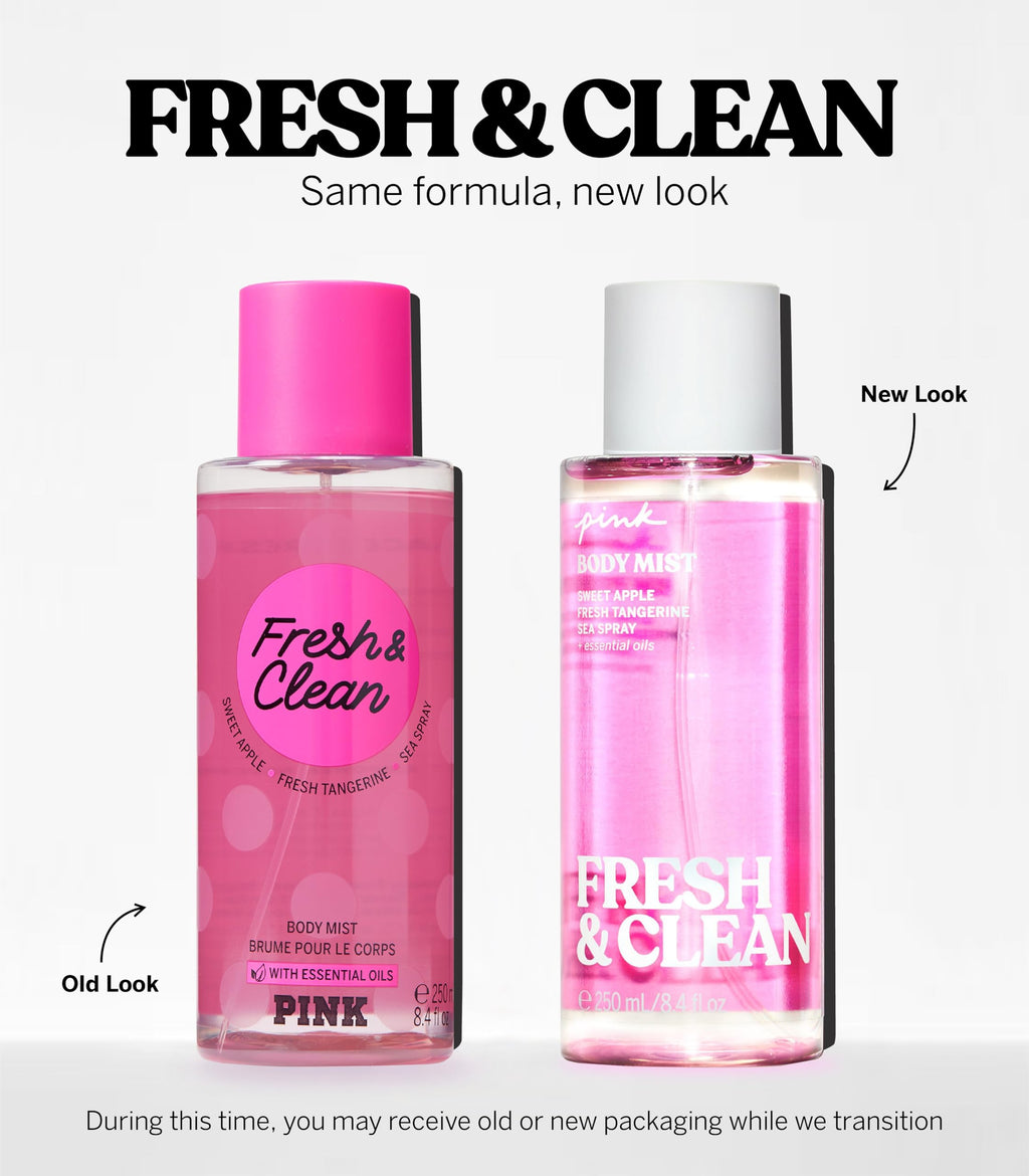 Victoria's Secret Body Fragrance Mist, Pink Fresh & Clean - 8.4 fl oz