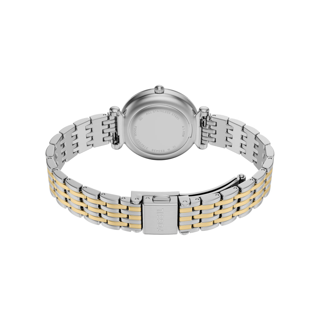 Fossil Women's Watch and Bracelet Set, Carlie Three-Hand Stainless Steel Watch for Women and Bracelet Set