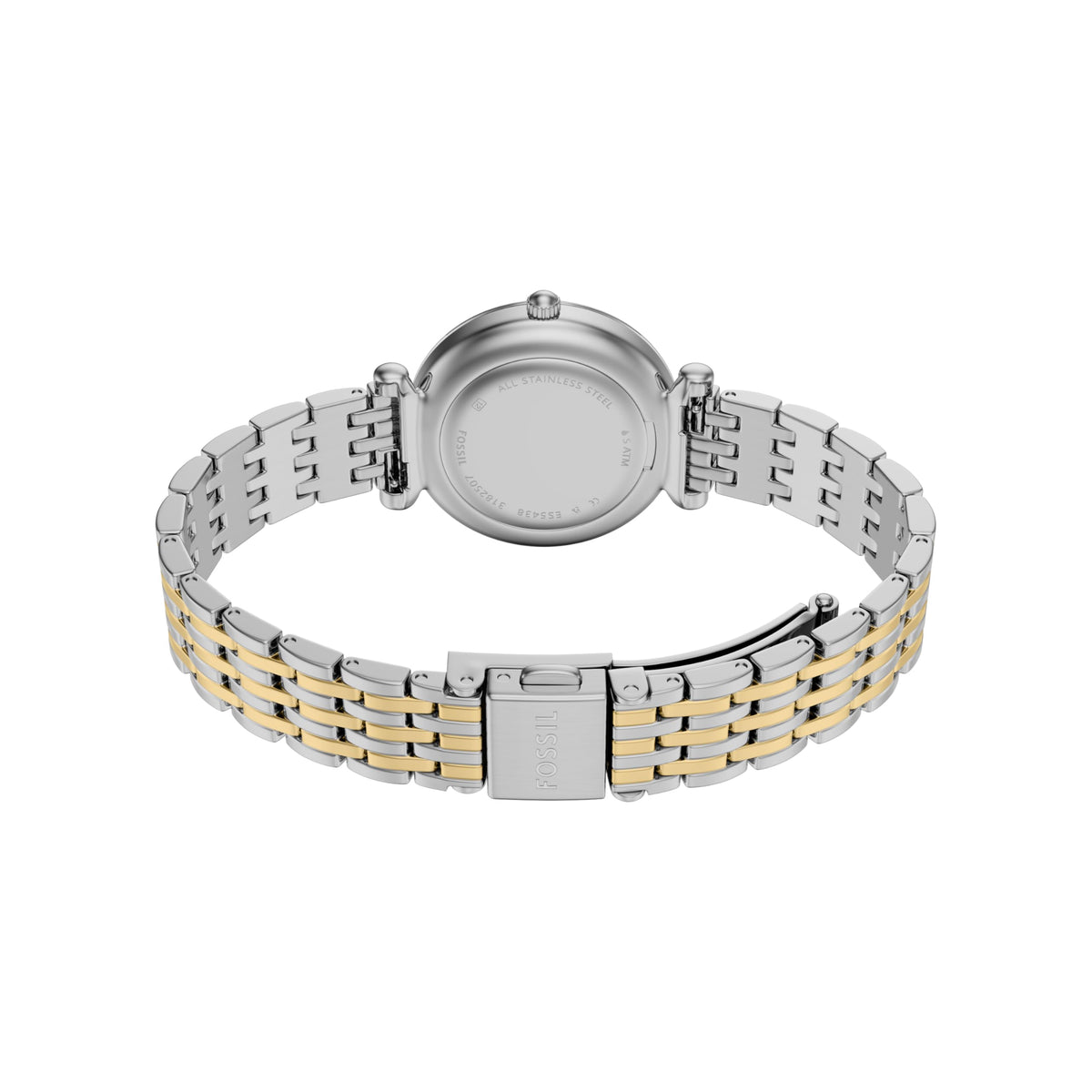 Fossil Women's Watch and Bracelet Set, Carlie Three-Hand Stainless Steel Watch for Women and Bracelet Set