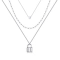 Turandoss Dainty Layered Choker Necklace, Handmade Y Pendant Necklace Multilayer Bar Disc Necklace Adjustable Layering Choker Necklaces for Women