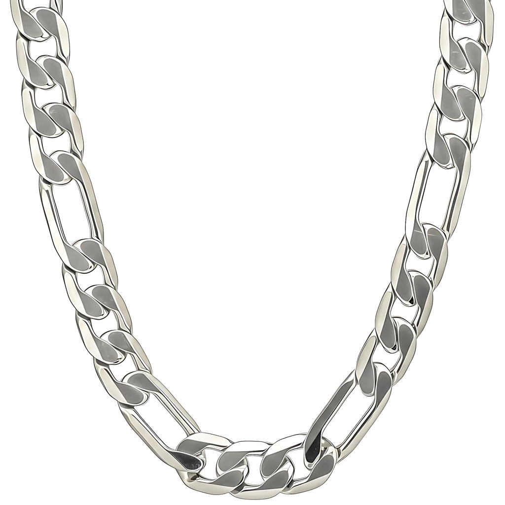 Premium 18K Gold-Plated Figaro Chain Necklace – Stainless Steel | Waterproof & Tarnish Resistant