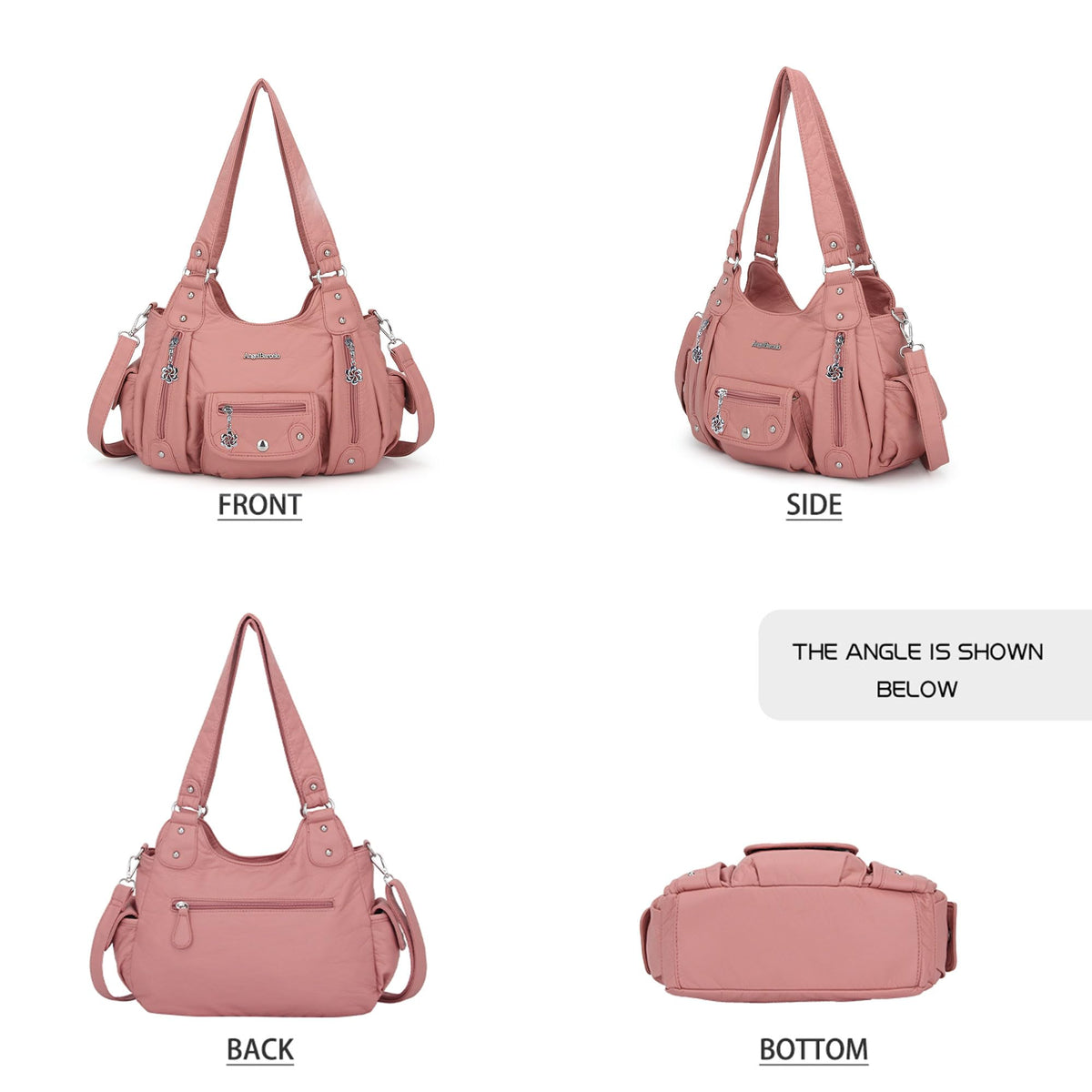 Angel Barcelo Purses for Women Soft PU Leather Shoulder Bag Crossbody Purse and Handbags