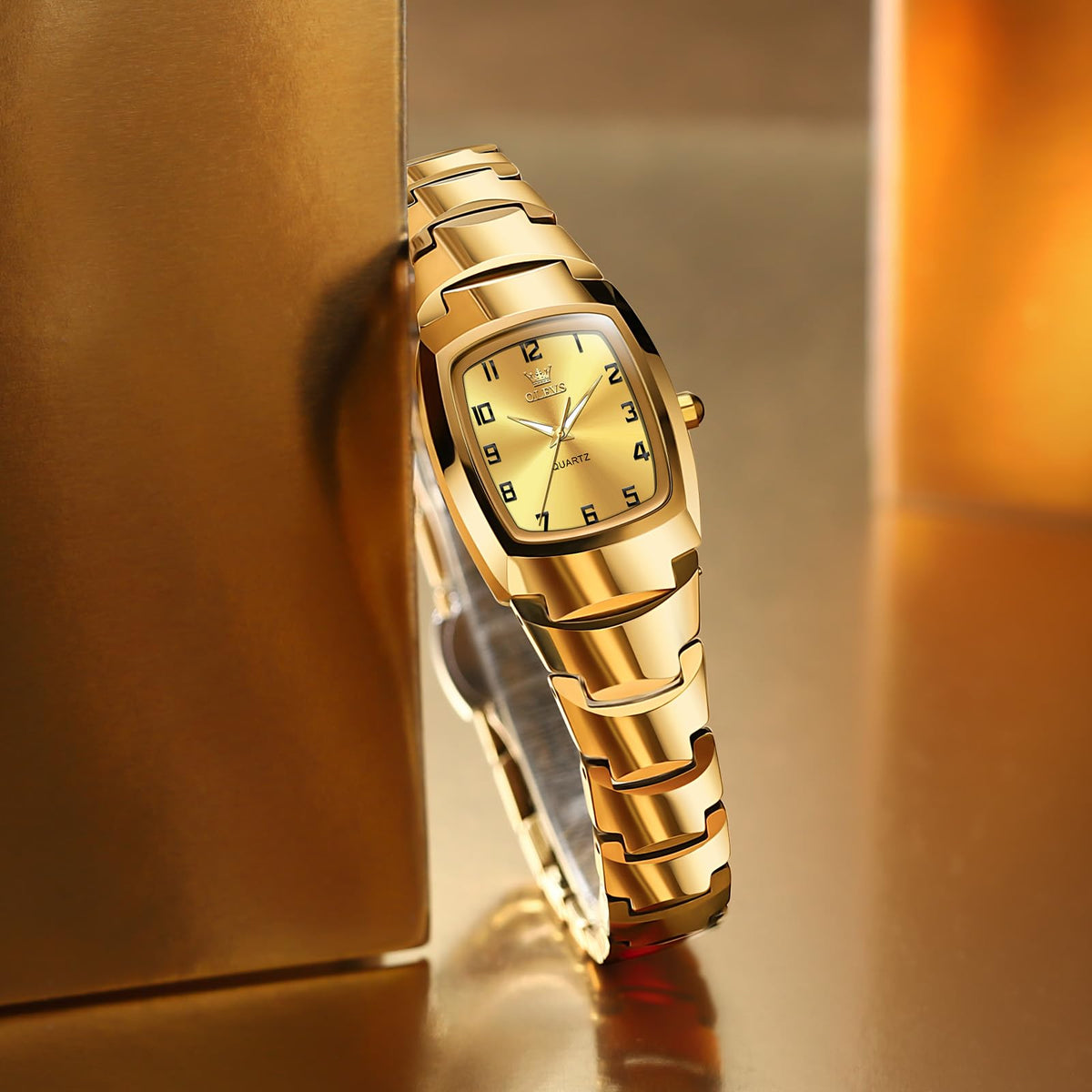 OLEVS Watch Women Luxury Dainty Vintage Square/Round Small Watches for Women Waterproof Stainless Steel Analog Women's Watches with Day Date Fashion Dress Easy Read Female Watch Reloj para Mujer
