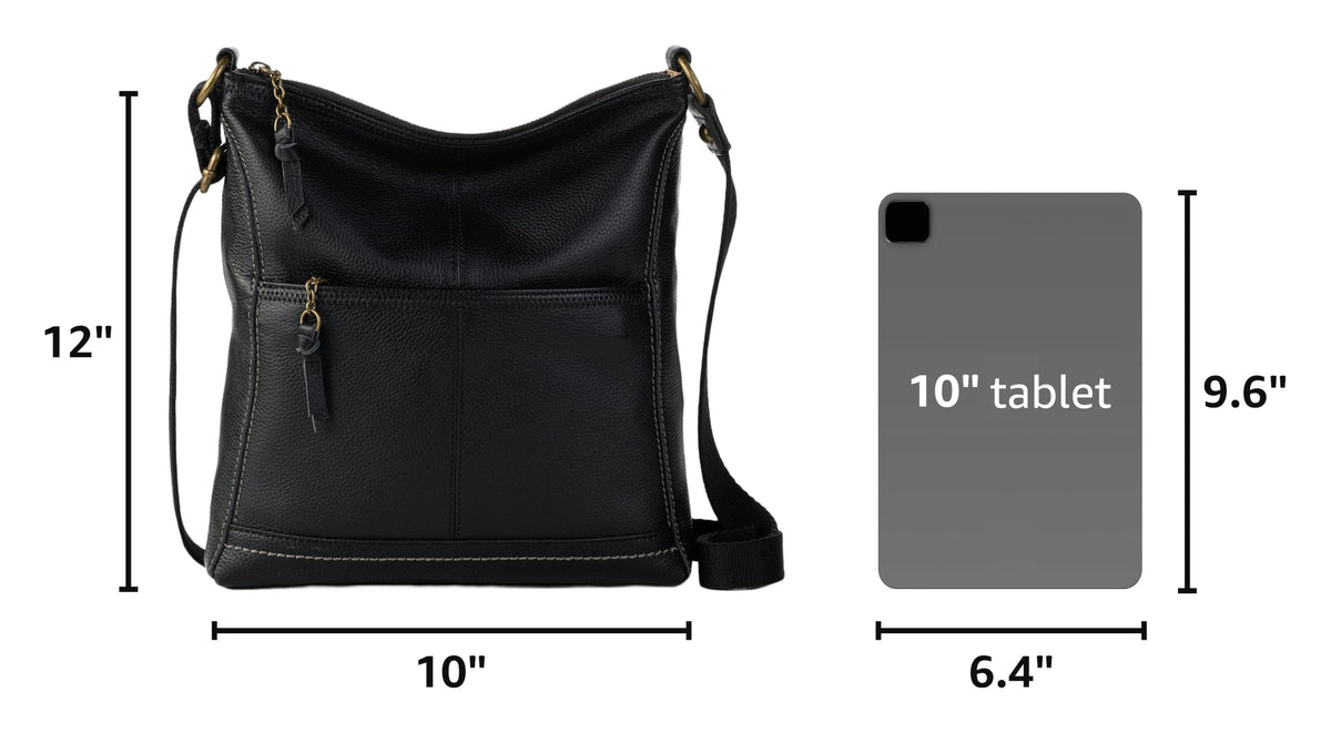 The Sak iris Leather Crossbody Purse - Women's Handbag for Everyday & Travel - Cross Body Bag With Zipper Closure