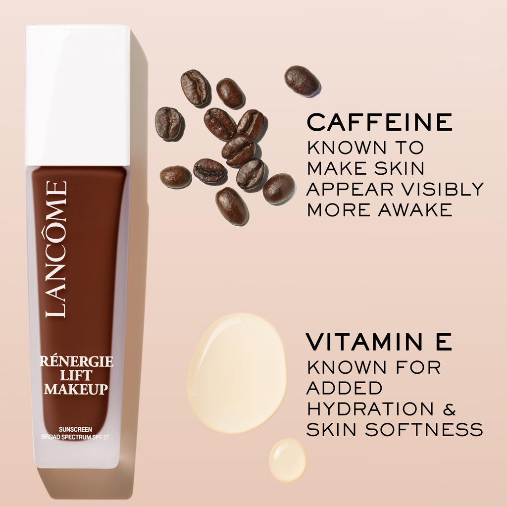 Lancôme Renergie Lift Makeup Foundation - Lightweight & Hydrating Formula, Medium-Full Coverage, SPF 27, Anti-Aging, Lifting & Firming, Up to 12H Wear