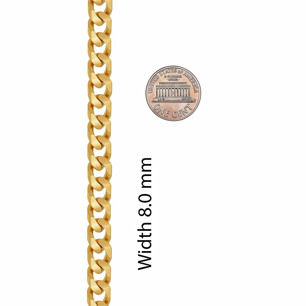 Premium 18K Gold-Plated Cuban Link Chain – Luxury Stainless Steel Necklace | Waterproof & Tarnish Resistant by UNCLE LOL