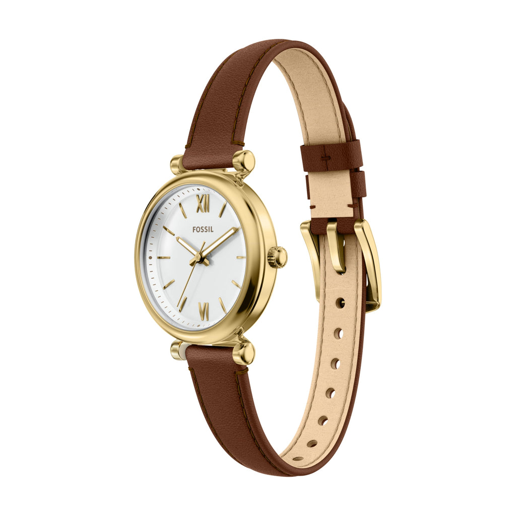 Fossil Women's Watch and Bracelet Set, Carlie Three-Hand Stainless Steel Watch for Women and Bracelet Set