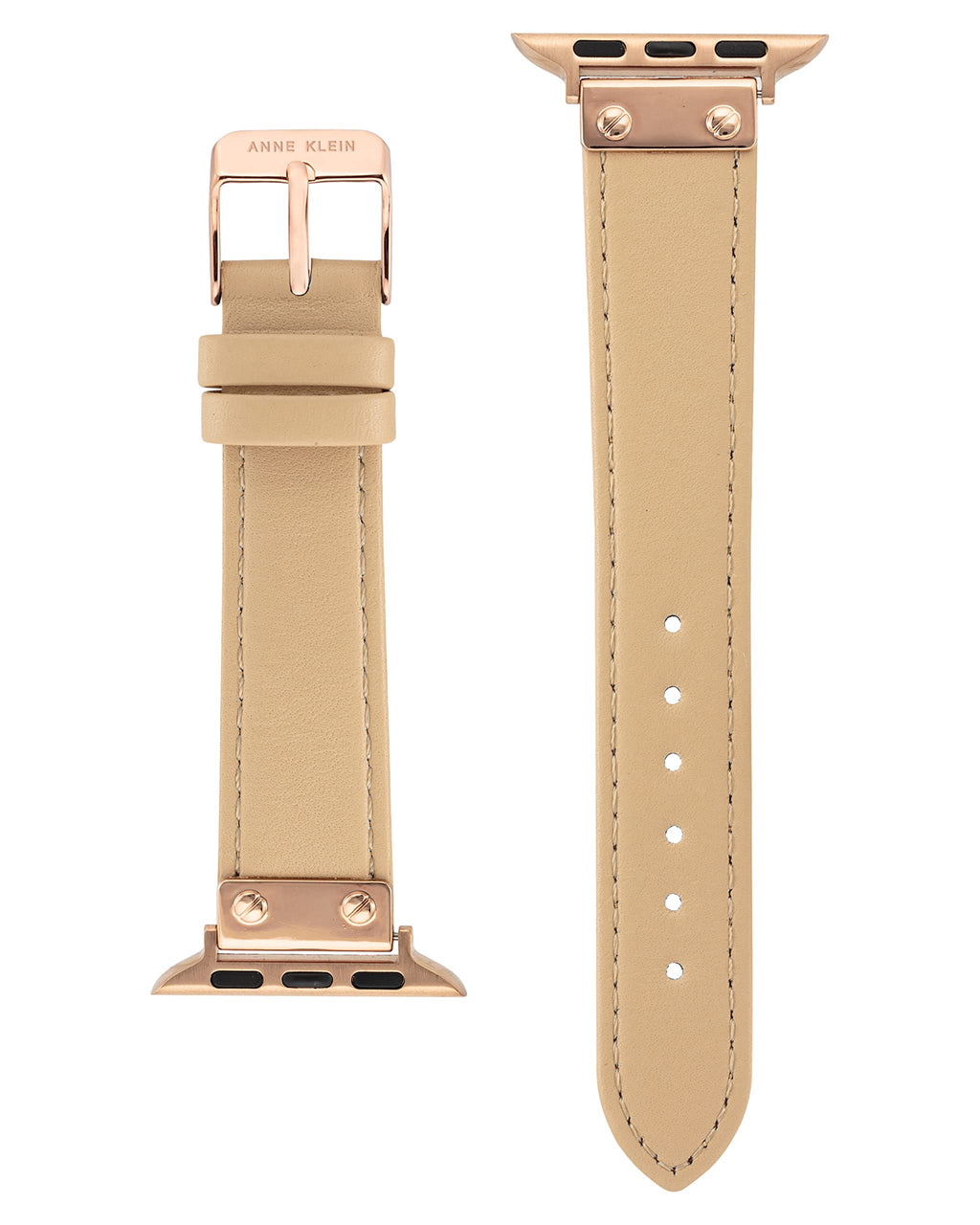 Anne Klein Leather Fashion Band for Apple Watch Secure, Adjustable, Apple Watch Band Replacement, Fits Most Wrists