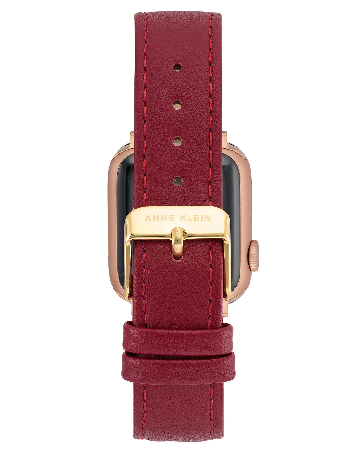 Anne Klein Leather Fashion Band for Apple Watch Secure, Adjustable, Apple Watch Band Replacement, Fits Most Wrists