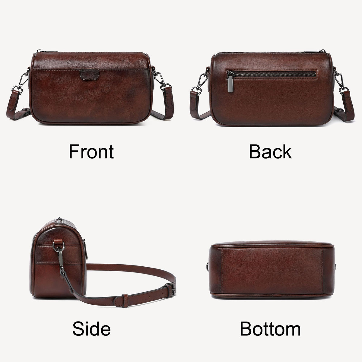 Genuine Leather Crossbody Purses Bag,Travel Casual Handbag,Small Shoulder Cross body Purse Trendy Gifts for Women