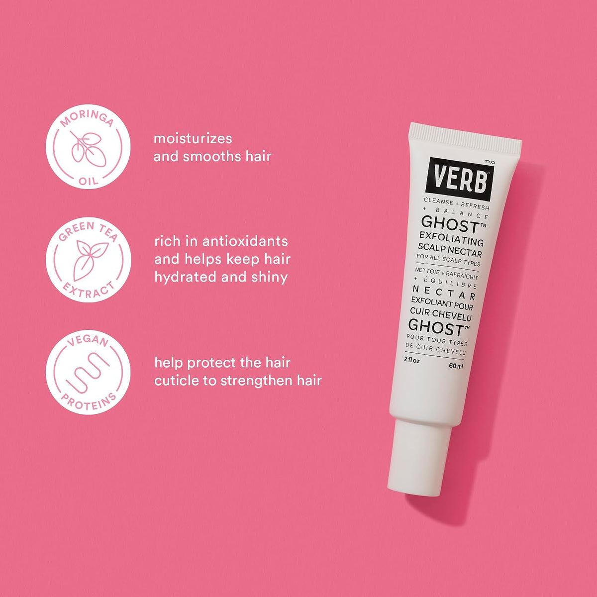 VERB Ghost Oil - Weightless Hair Oil for Fine to Medium Hair - Smooths Frizz, Adds Shine - No Parabens, Gluten or Harmful Sulfates