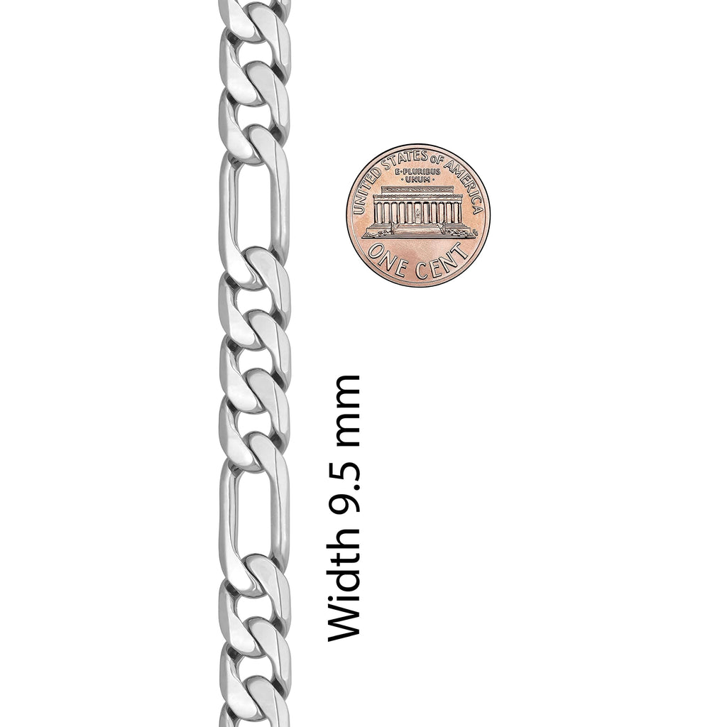 Premium 18K Gold-Plated Figaro Chain Necklace – Stainless Steel | Waterproof & Tarnish Resistant