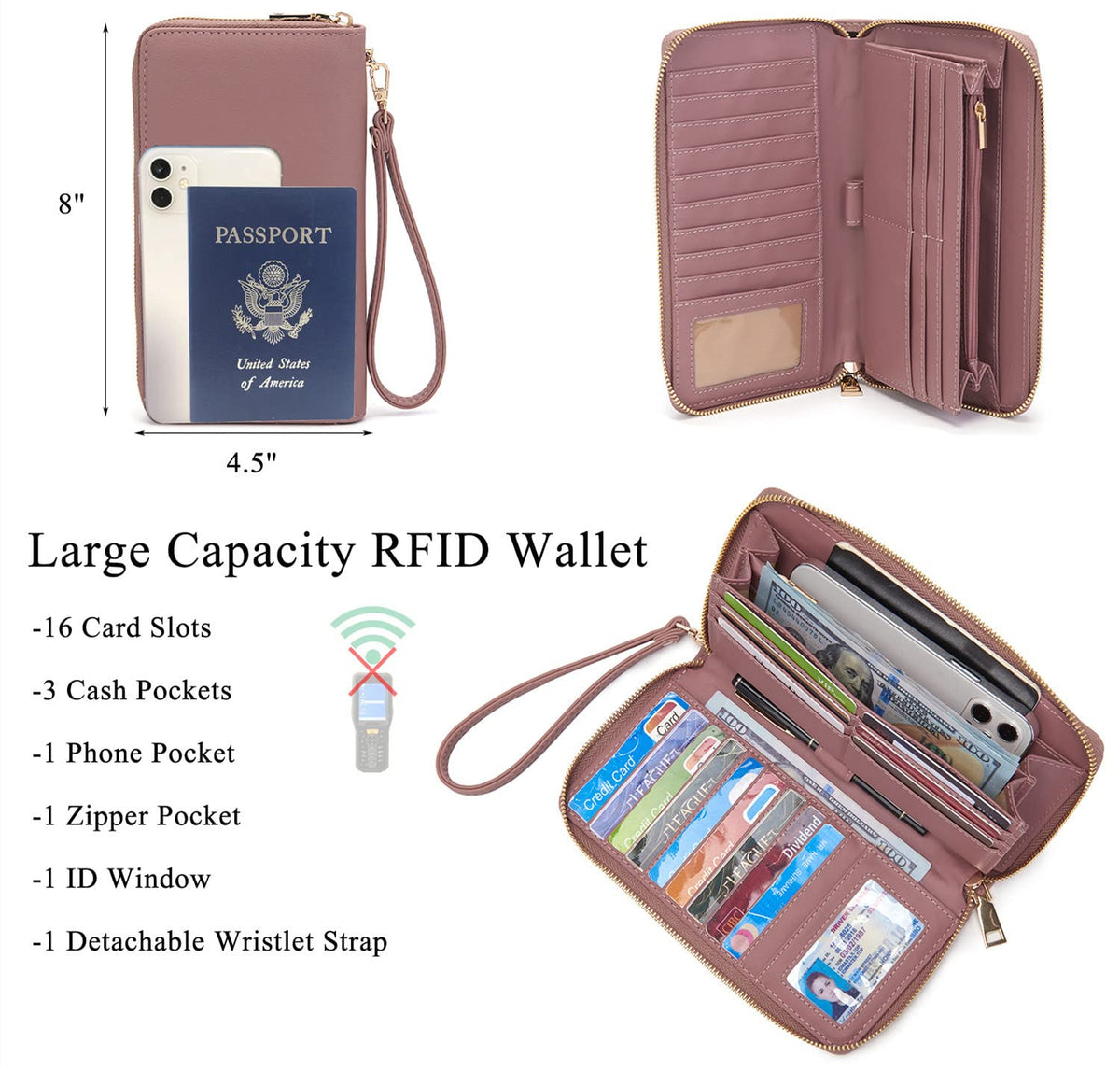 Large Crossbody Bags Ladies Shoulder Handbags Purse and Wallet Set for Women Totes Hobo Purses