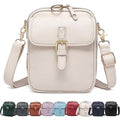 Leather Crossbody Bag for Women,Anti-Theft Messenger Bag with Large Capacity,Built-in Purse Card Slots Shoulder Sling Bag