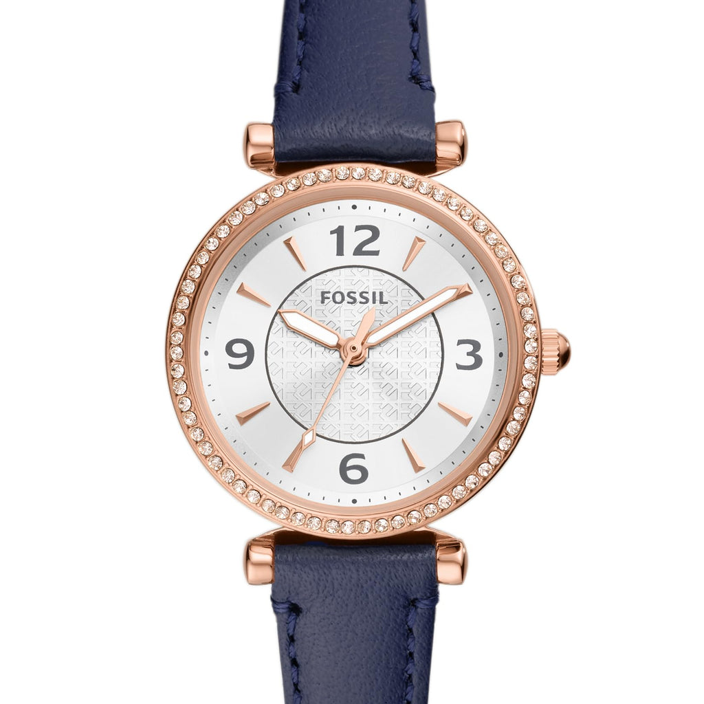 Fossil Women's Watch and Bracelet Set, Carlie Three-Hand Stainless Steel Watch for Women and Bracelet Set