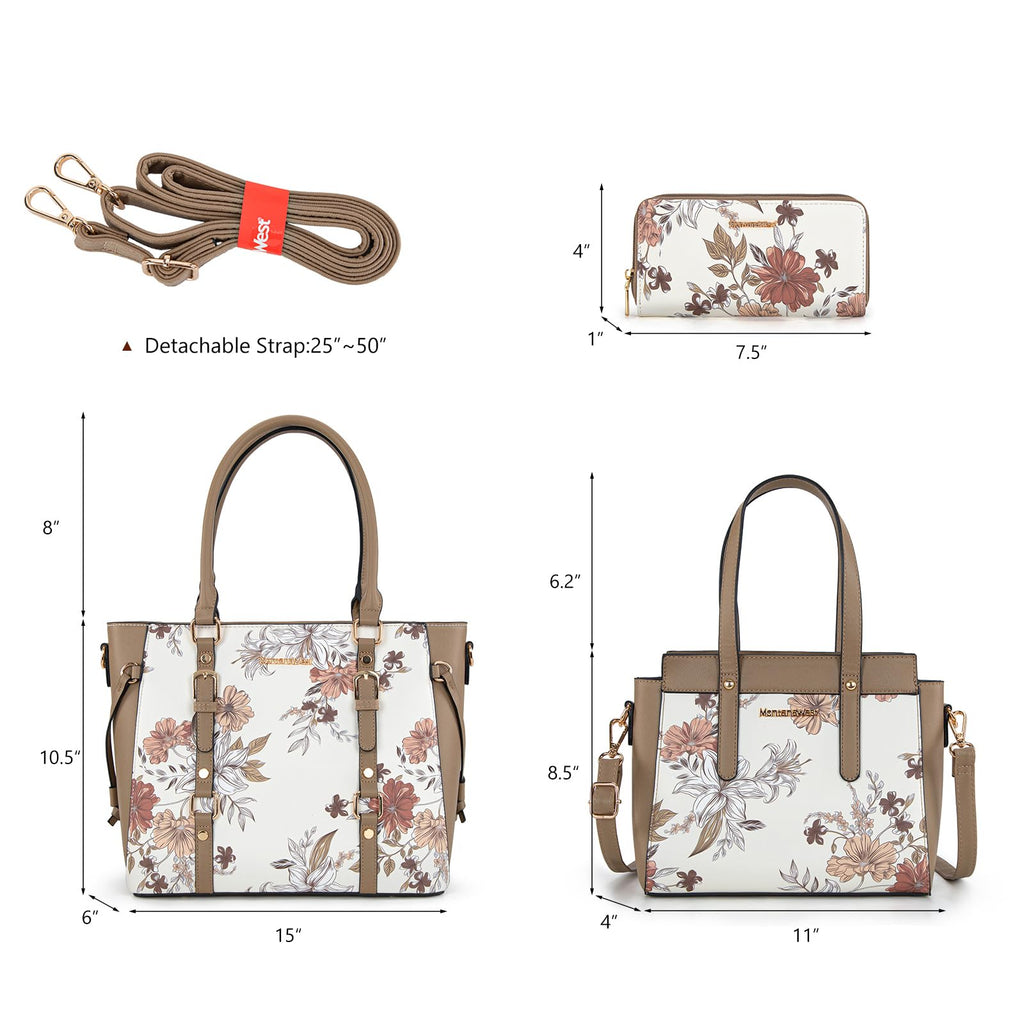 Montana West 3PCS Purses for Women Tote Bag and Wallet Set Shoulder Satchel Handbags