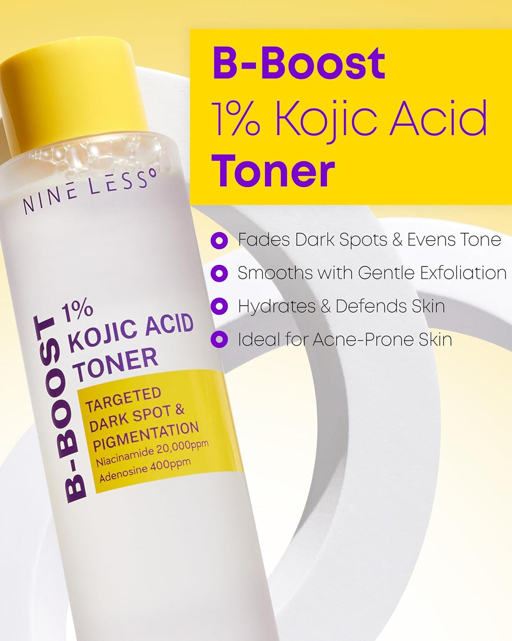 NINELESS B-Boost 1% Kojic Acid Toner