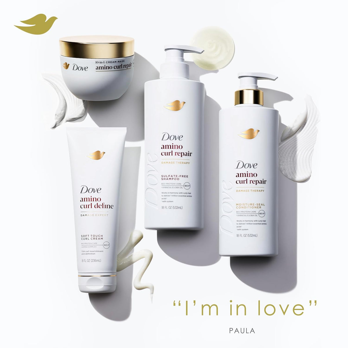 Dove Hair Intensive Repair 10in1 Serum Mask for Damaged Hair with Bio-Protein Care Technology and Amino Serum 9.2 fl oz