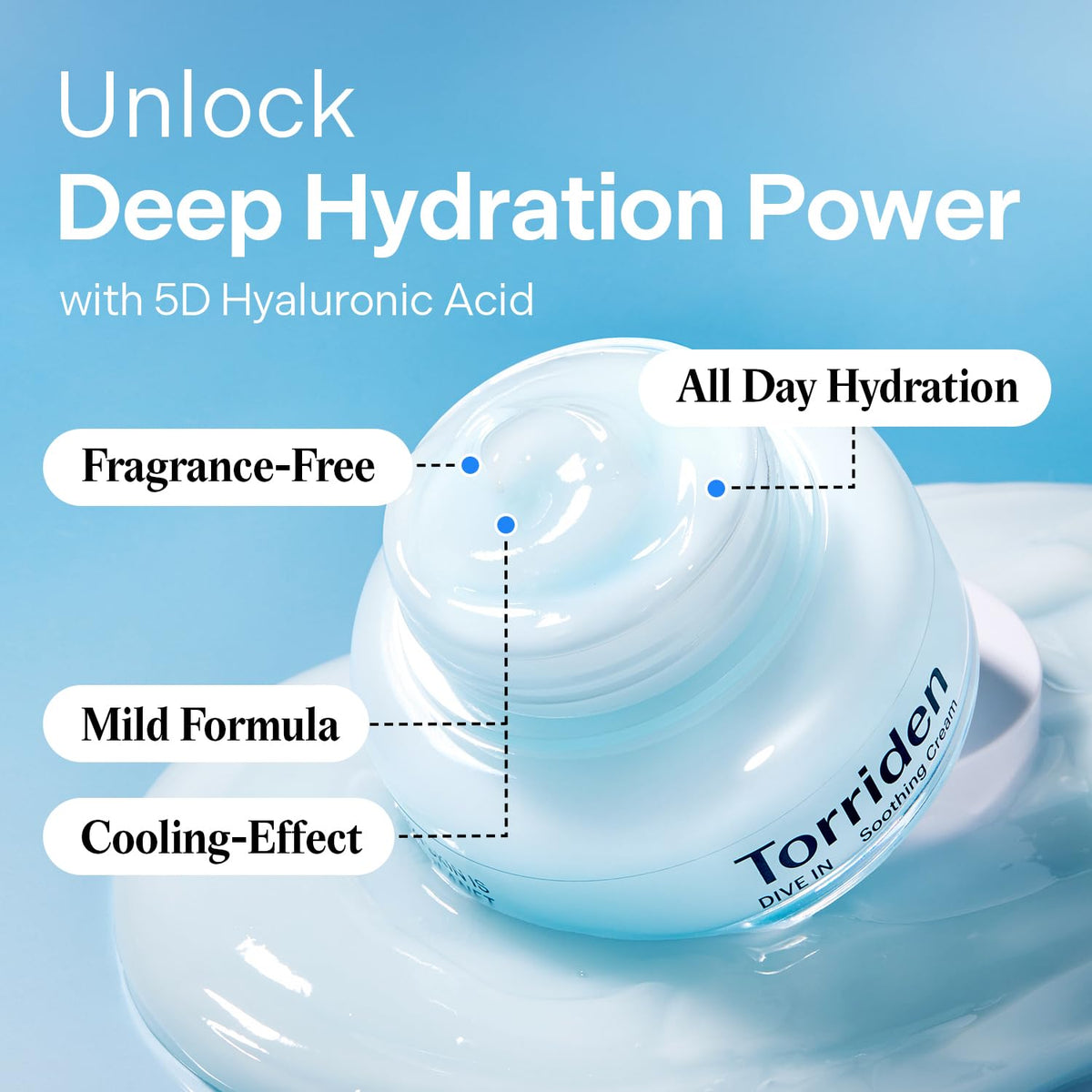 Torriden Dive In Low Molecular Hyaluronic Acid Soothing Cream