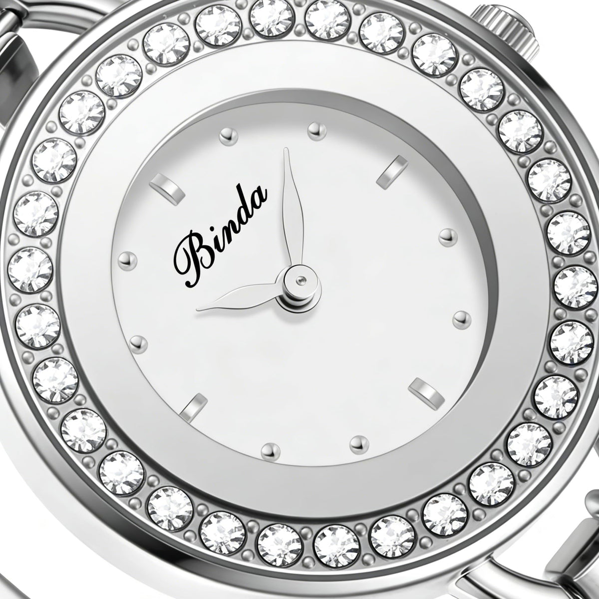 Binda Women's Quartz Watch – Stainless Steel Bracelet, Round Elegant Dial, Suitable for Daily and Formal Wear, Gift Box Included