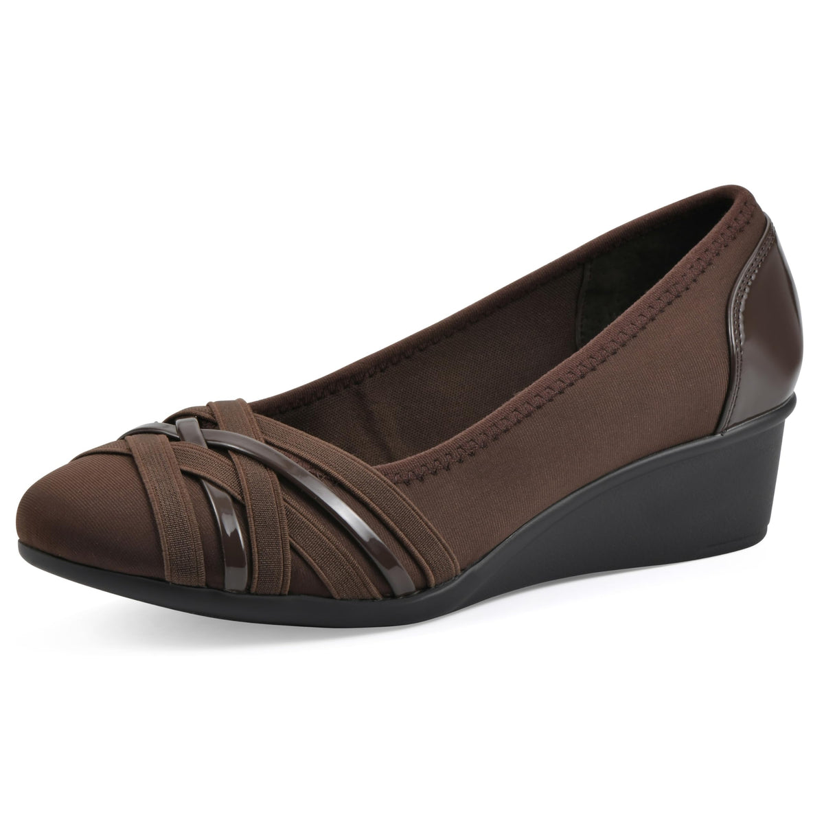 Cliffs by White Mountain Women's Bowie Cushioned Ballet Wedge Heel