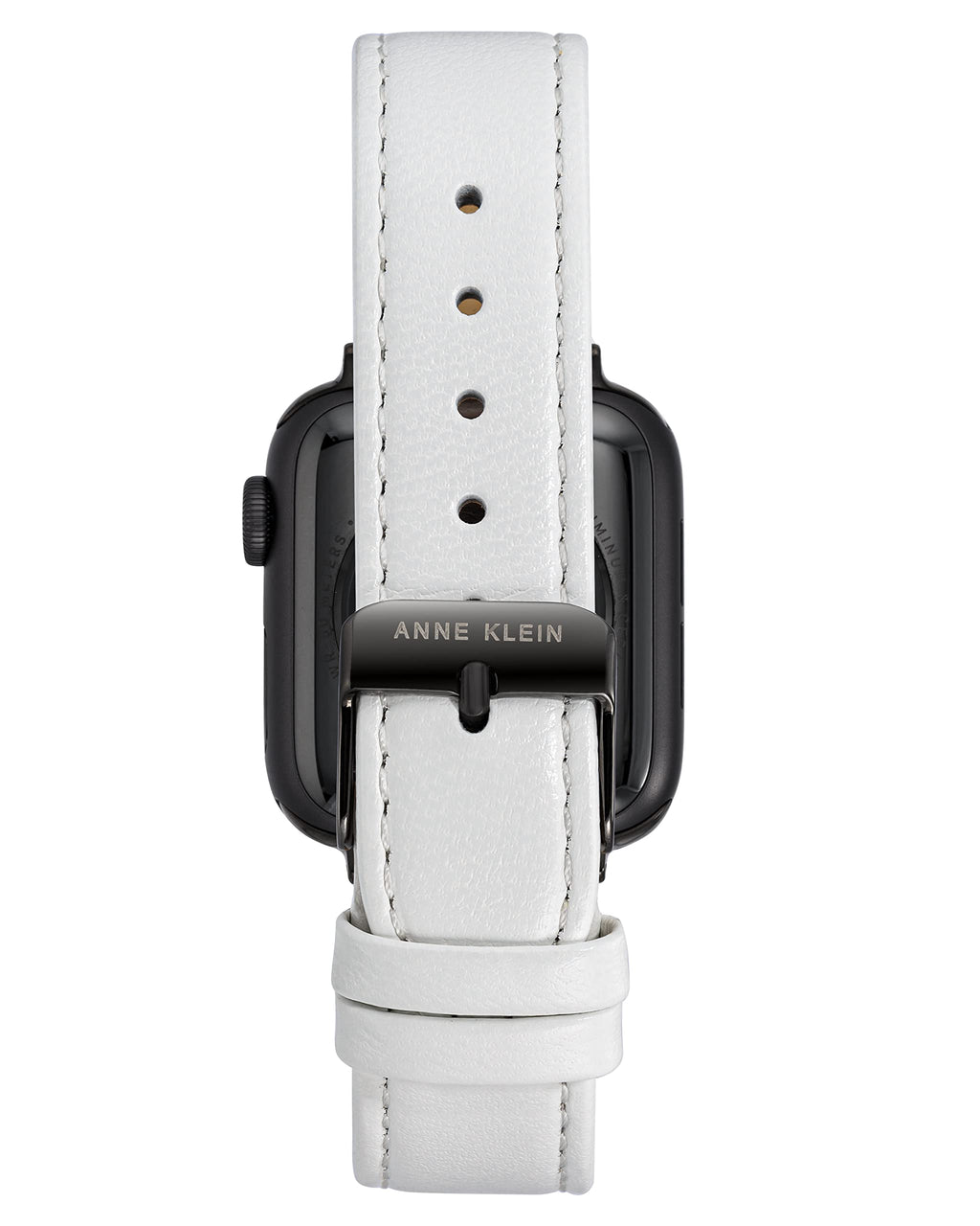 Anne Klein Leather Fashion Band for Apple Watch Secure, Adjustable, Apple Watch Band Replacement, Fits Most Wrists