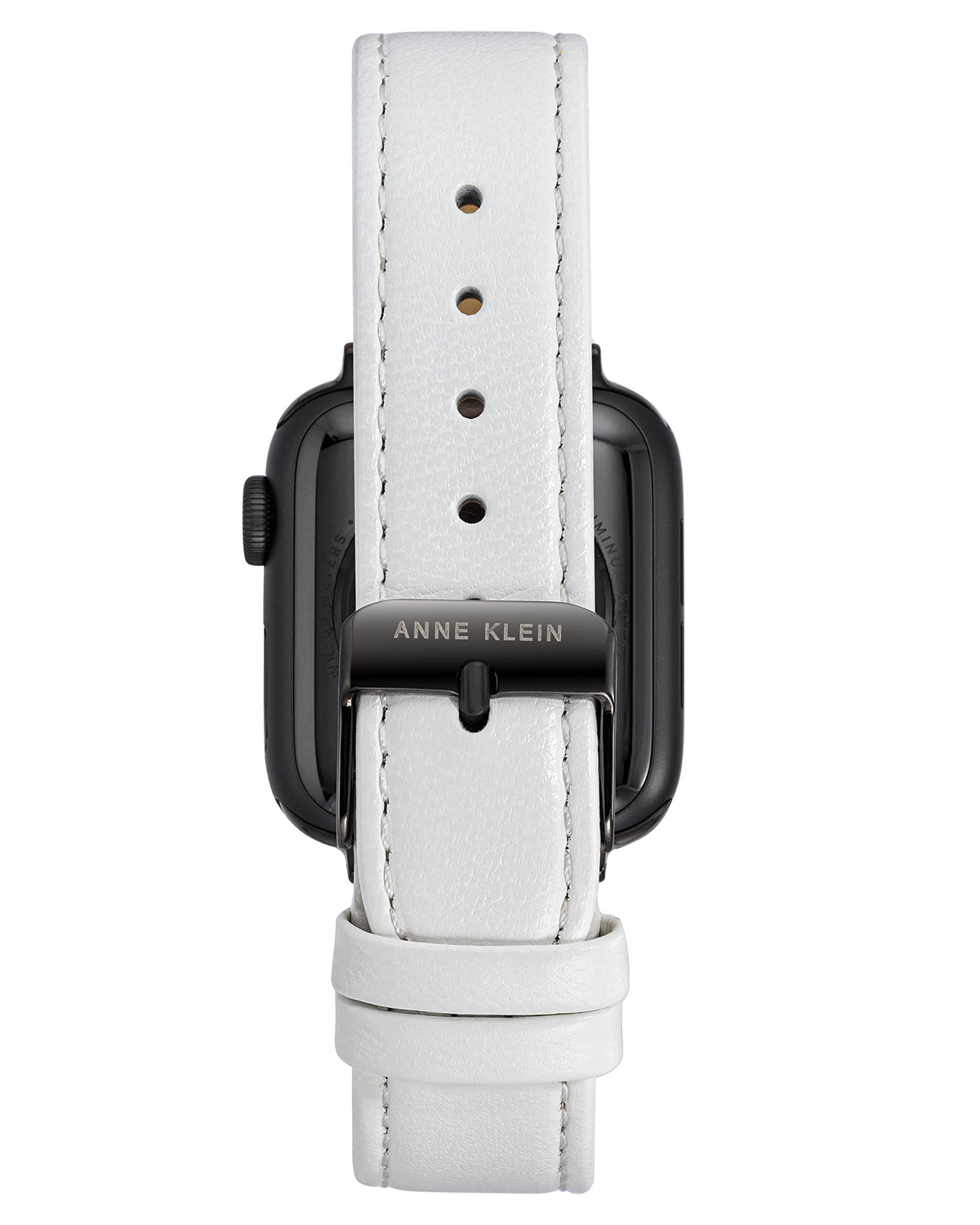 Anne Klein Leather Fashion Band for Apple Watch Secure, Adjustable, Apple Watch Band Replacement, Fits Most Wrists