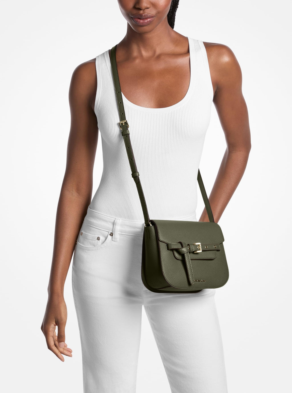 Michael Kors Emilia Small Saddle Crossbody Bag