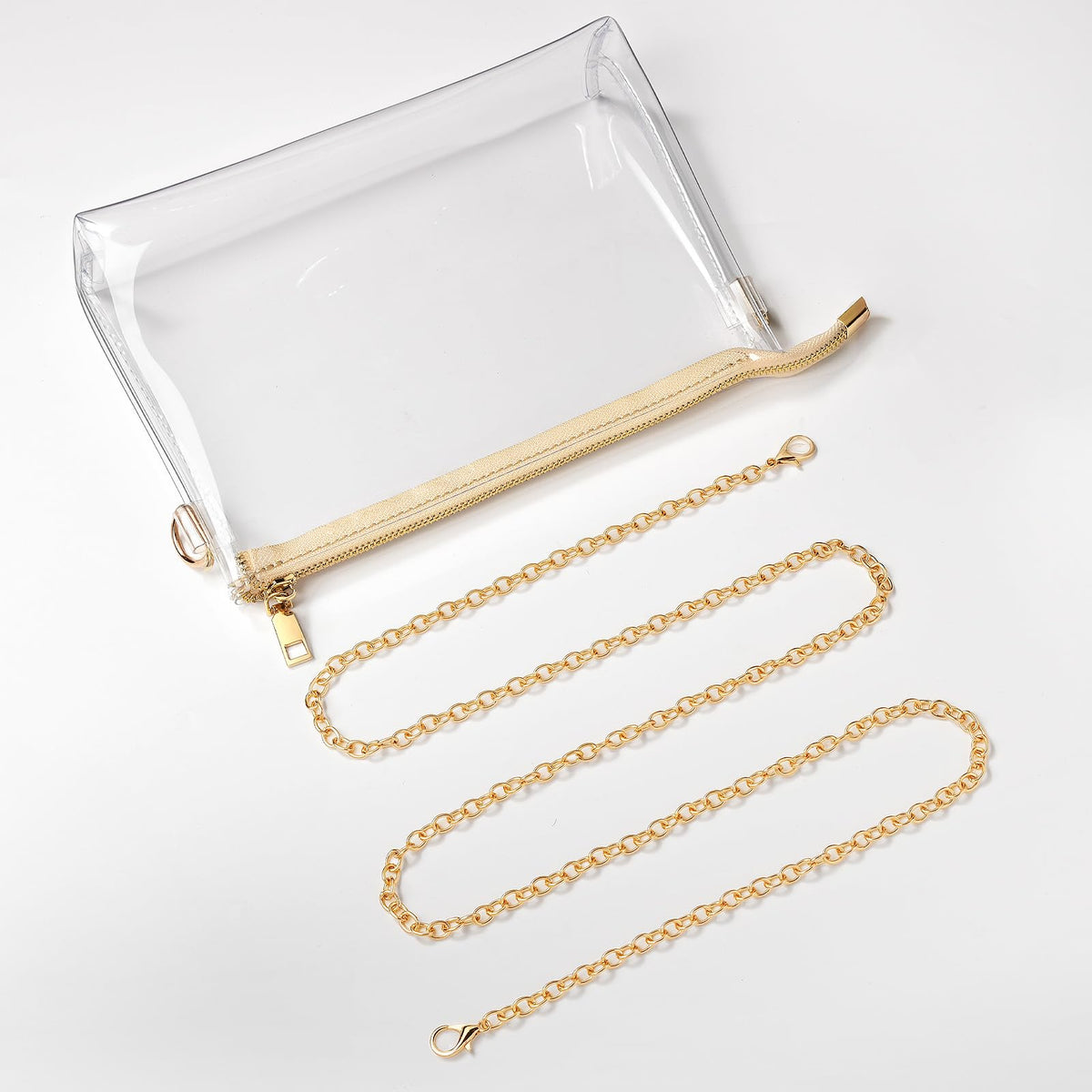 BS-VOG Clear Purse for Women - Stadium Approved Small Crossbody Bag with Zipper, Clear Stadium Bag for Concerts, Sports