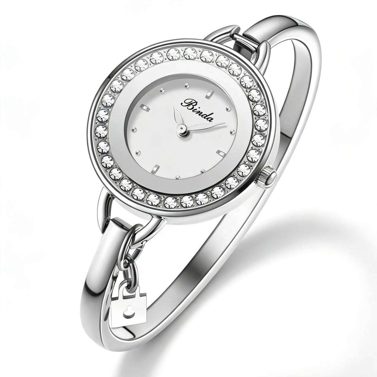 Binda Women's Quartz Watch – Stainless Steel Bracelet, Round Elegant Dial, Suitable for Daily and Formal Wear, Gift Box Included