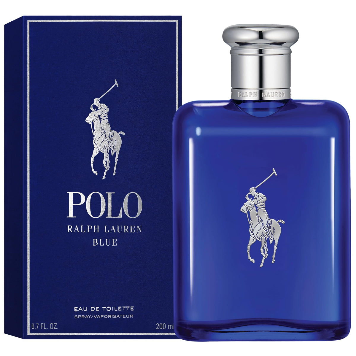 RALPH LAUREN FRAGRANCES - Polo Blue - Eau de Toilette - Men's Cologne - Aquatic & Fresh - With Citrus, Sage, and Suede - Medium Intensity
