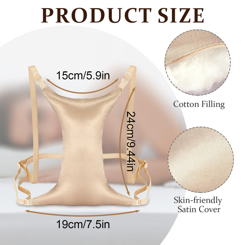 Premium Breast Support Pillow for Side Sleepers – Reduce Chest Wrinkles, Chest Compression & Improve Sleep Comfort
