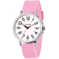 Women's Analog Nurse Watch with Second Hand for Nursing, 12/24 Time, Silicone Band, Easy Read