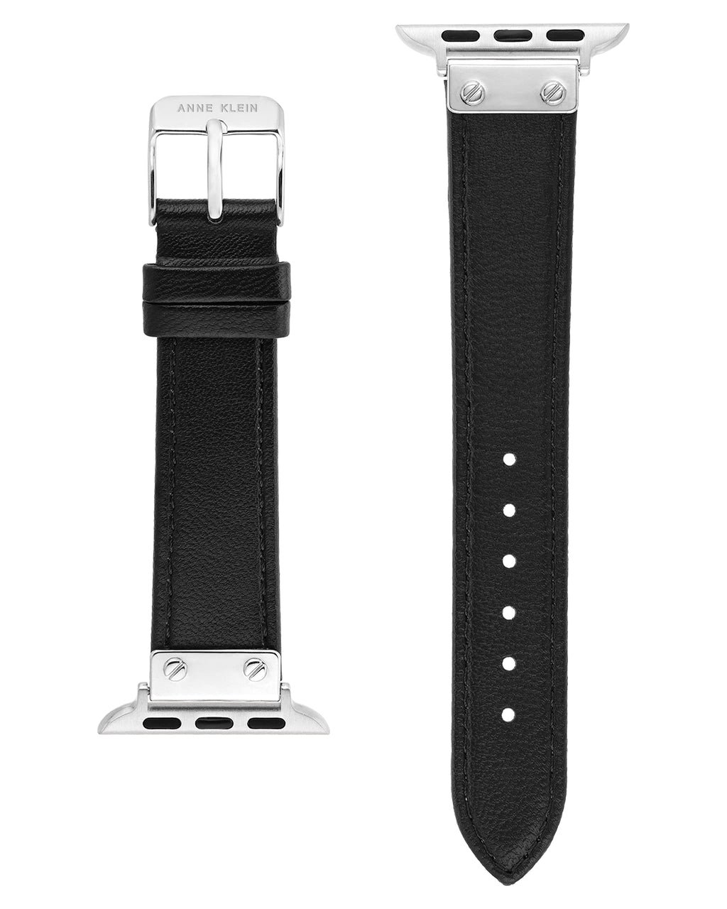Anne Klein Leather Fashion Band for Apple Watch Secure, Adjustable, Apple Watch Band Replacement, Fits Most Wrists