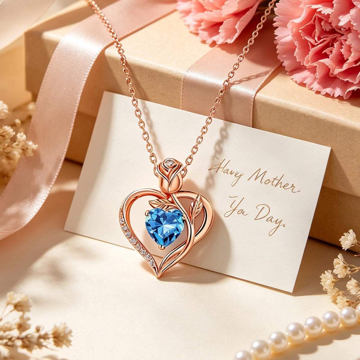 Women's Heart Pendant Necklace – 1.2CT Moissanite or Lab-Grown Sapphire, Ruby & Emerald