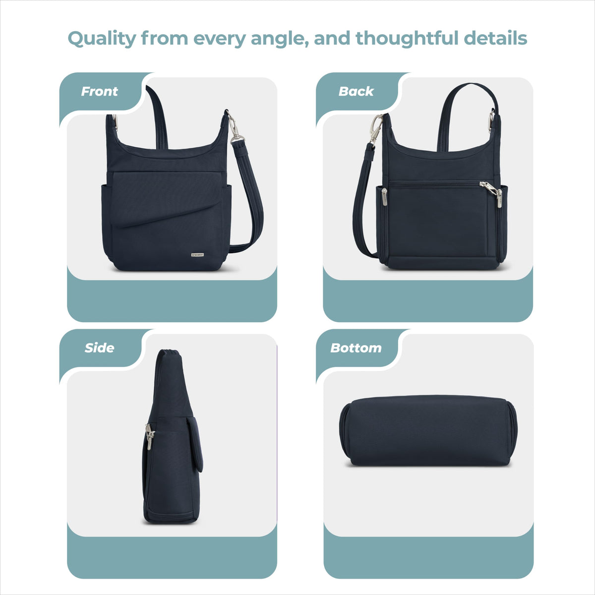 Travelon Anti-Theft Classic Messenger Bag