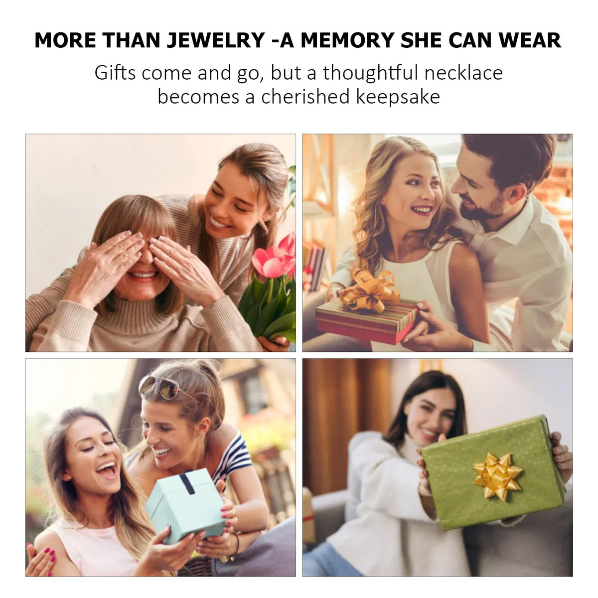 Women's Heart Pendant Necklace – 1.2CT Moissanite or Lab-Grown Sapphire, Ruby & Emerald