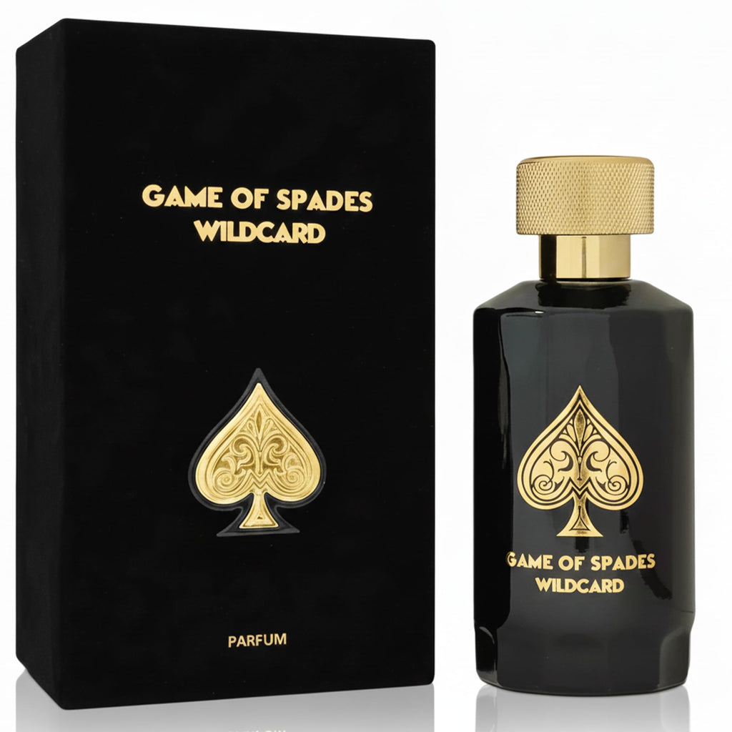 Jo Milano Game of Spades Wildcard Parfum Spray | 3.4 oz (100ml) | Vanilla, Apple, Tonka, Oud Wood, Bergamot Scent | Long Lasting Fragrance for Men
