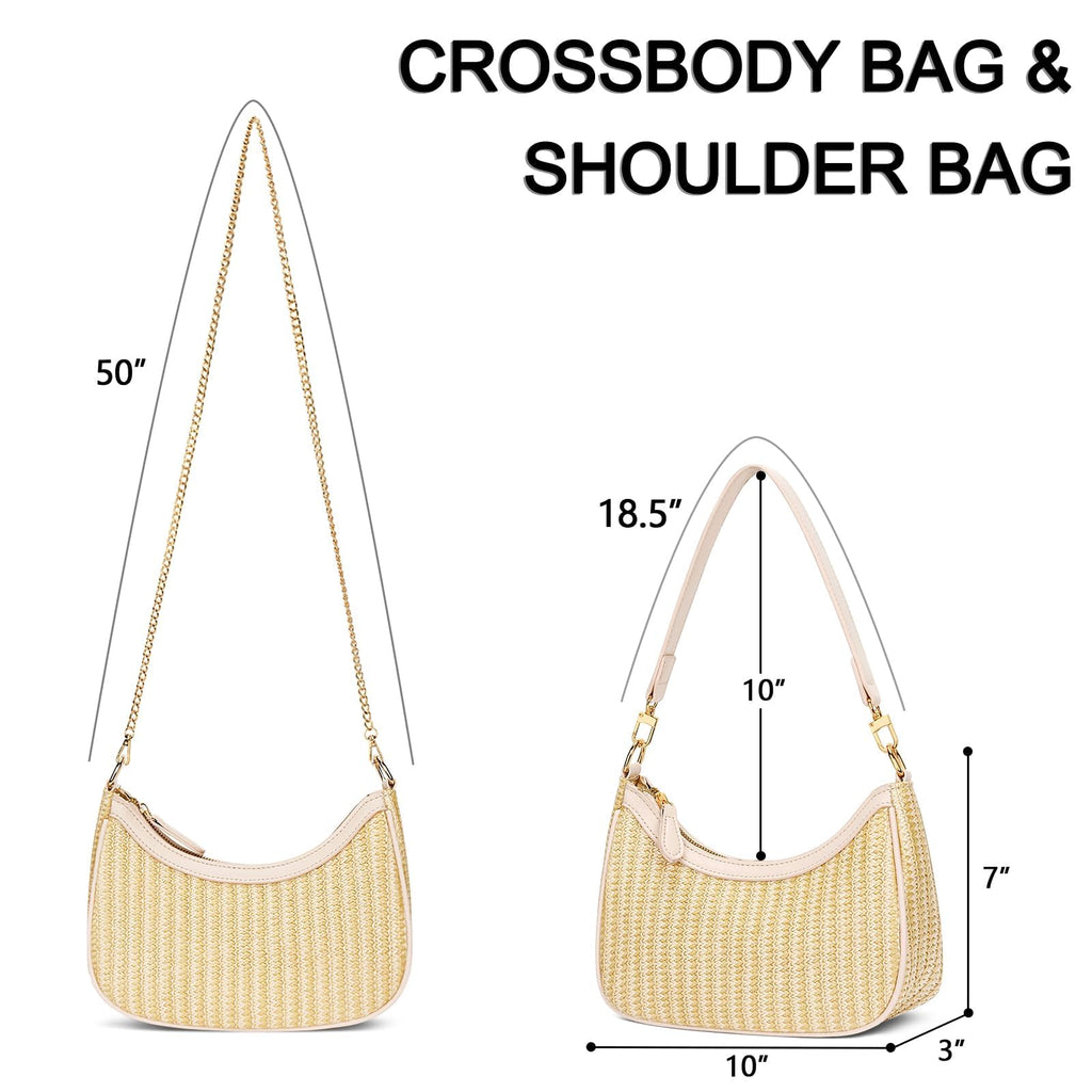 KKXIU Shoulder Bag for Women Cute Hobo Purses and Handbags Retro Clutch Underarm Purse | Cute