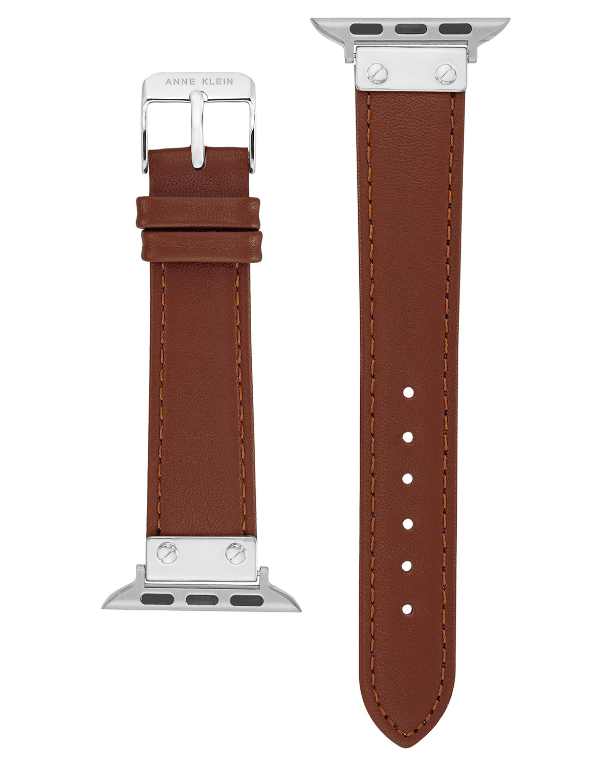 Anne Klein Leather Fashion Band for Apple Watch Secure, Adjustable, Apple Watch Band Replacement, Fits Most Wrists