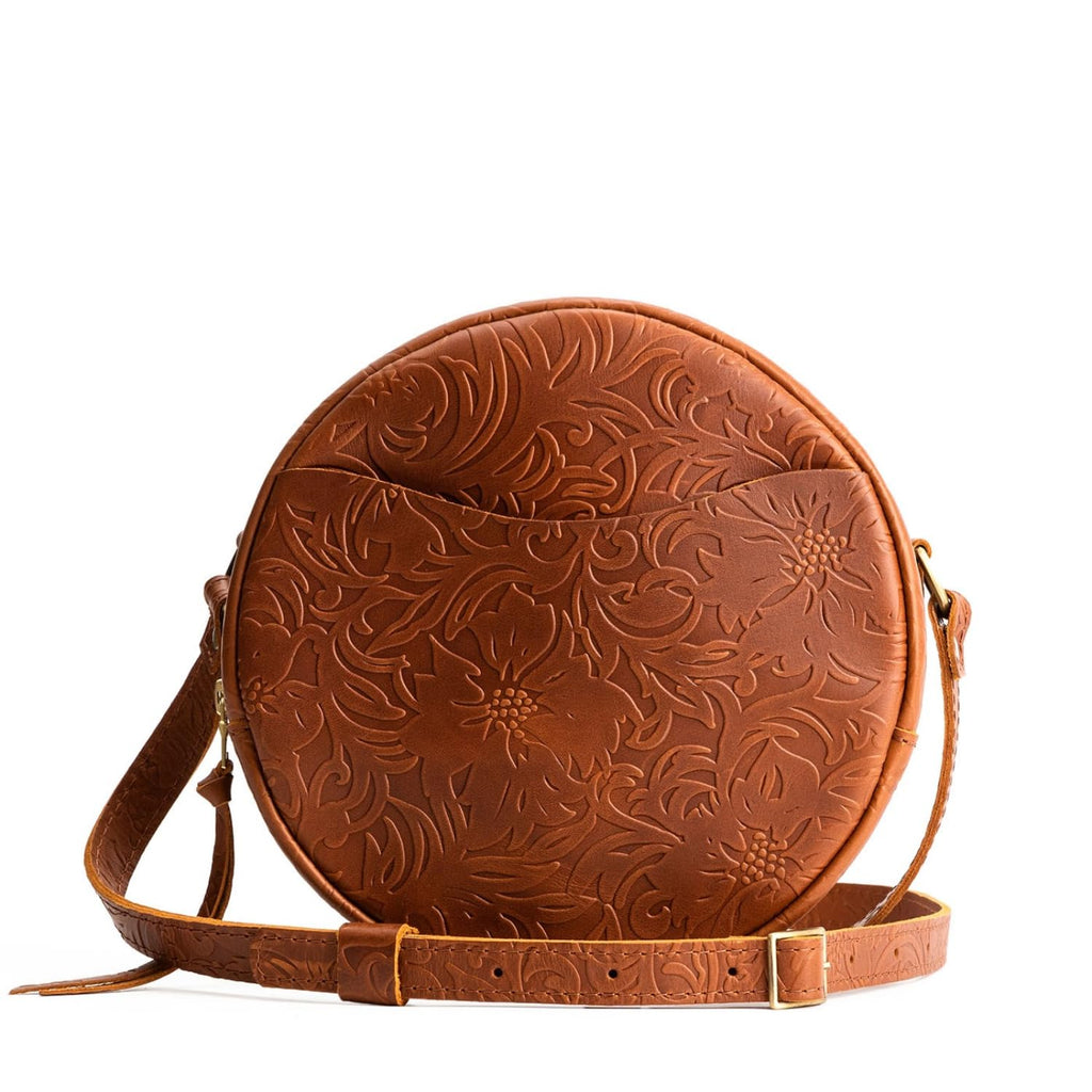 Portland Leather Goods Circle Crossbody Bag for Women – Handmade from the Finest Full-Grain Hides