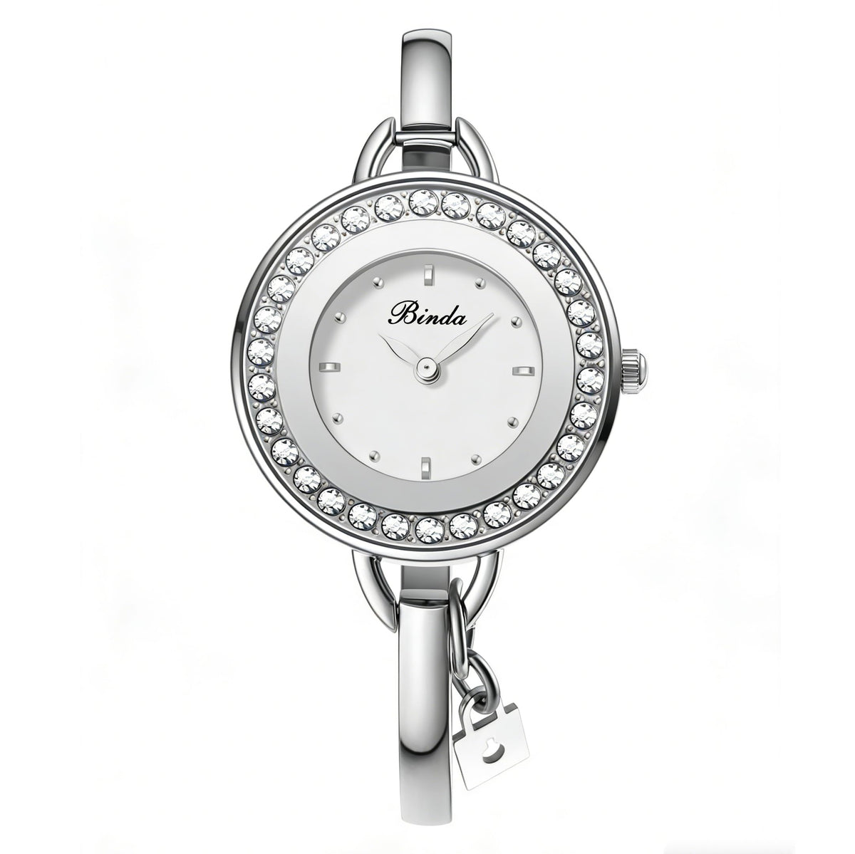 Binda Women's Quartz Watch – Stainless Steel Bracelet, Round Elegant Dial, Suitable for Daily and Formal Wear, Gift Box Included
