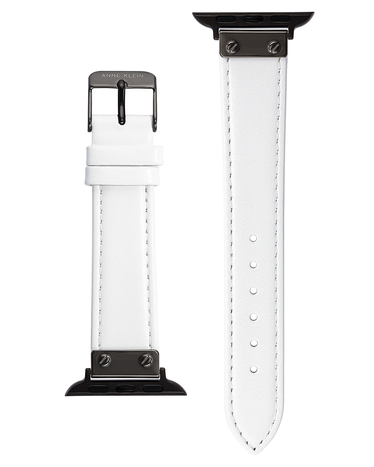 Anne Klein Leather Fashion Band for Apple Watch Secure, Adjustable, Apple Watch Band Replacement, Fits Most Wrists