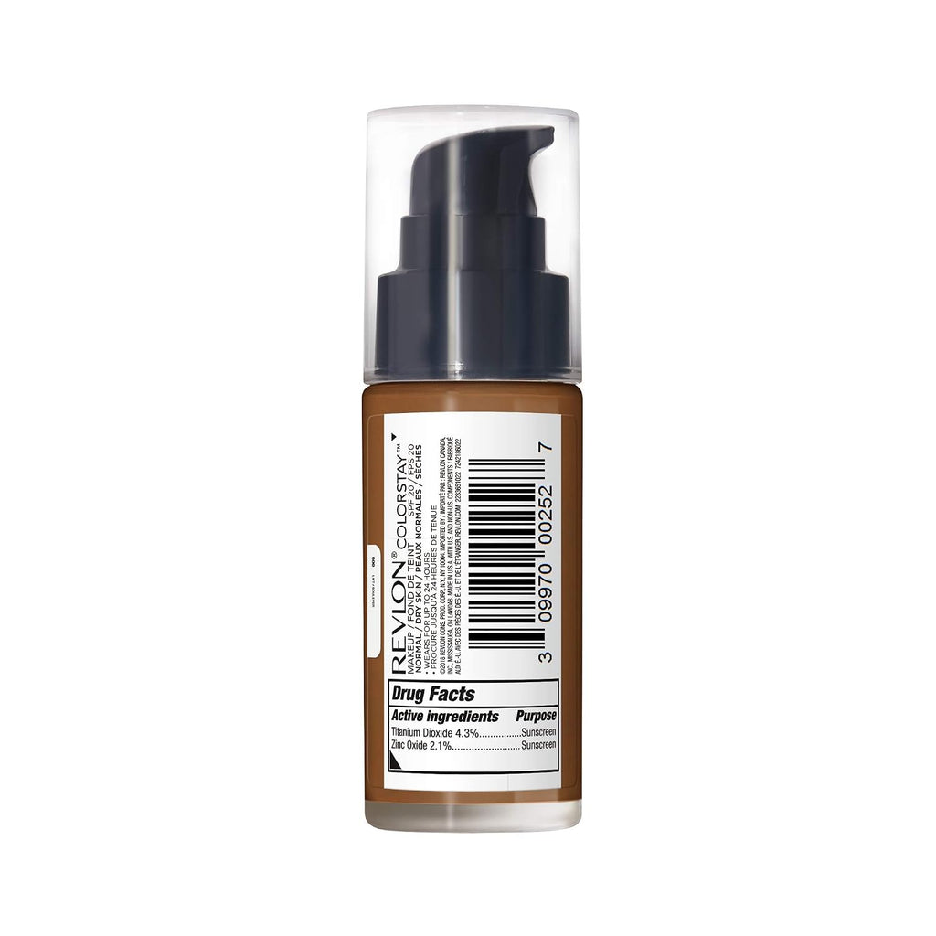 Revlon Liquid Foundation, ColorStay Face Makeup for Normal & Dry Skin, SPF 20, Longwear Medium-Full Coverage with Natural Finish, 240 Medium Beige, 1 Fl Oz