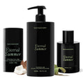 Each & Every Eternal Summer Trio - Body Wash 16.5 Fl Oz, Hair & Body Mist, Aluminum Free Deodorant 2.5 oz, Hydrating Cleanse, Odor Protection & Fresh Coconut & Lime Scent