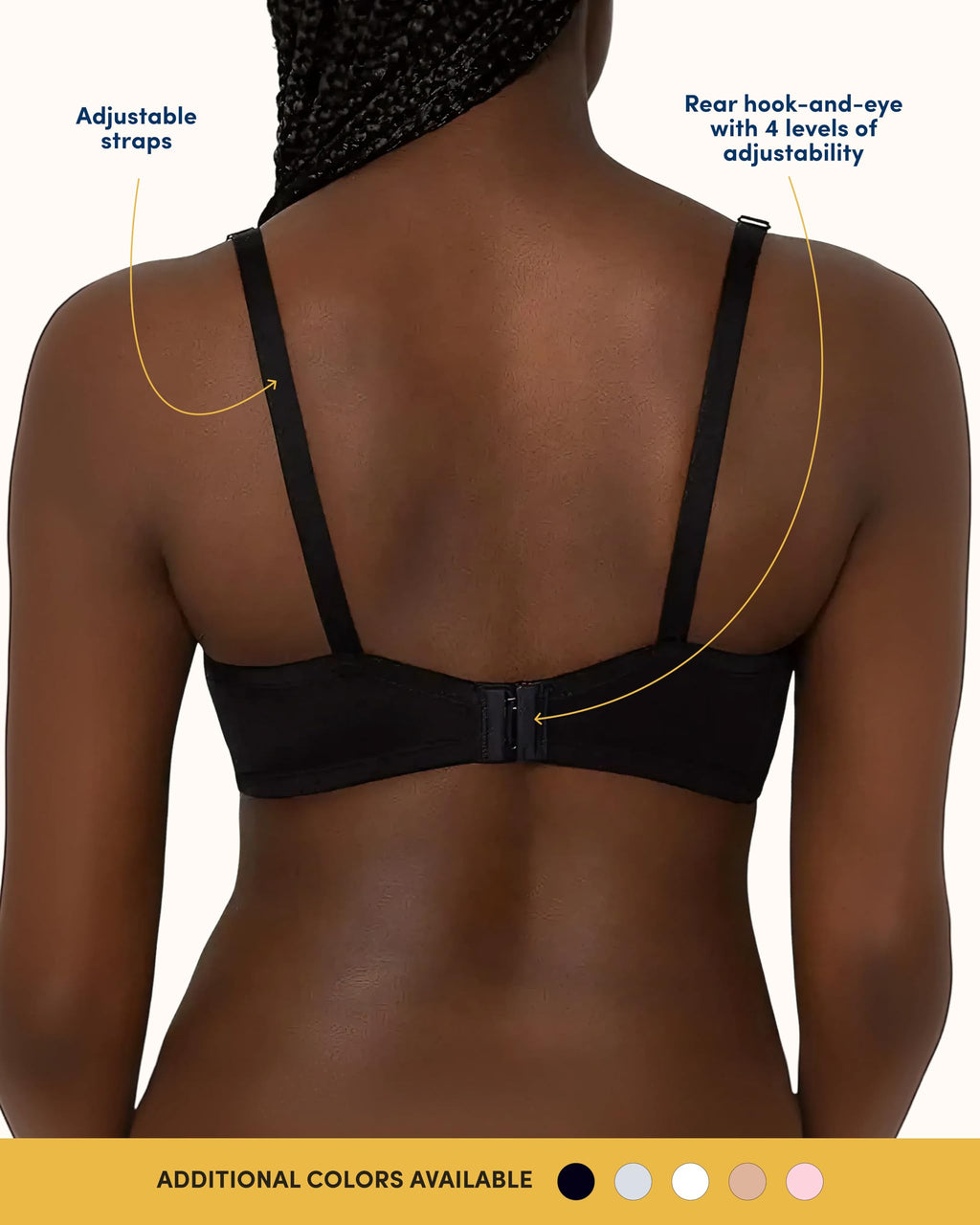 Fruit of the Loom womens T-shirt T Shirt Bra, Black/White/Grey Heather, 38DD US