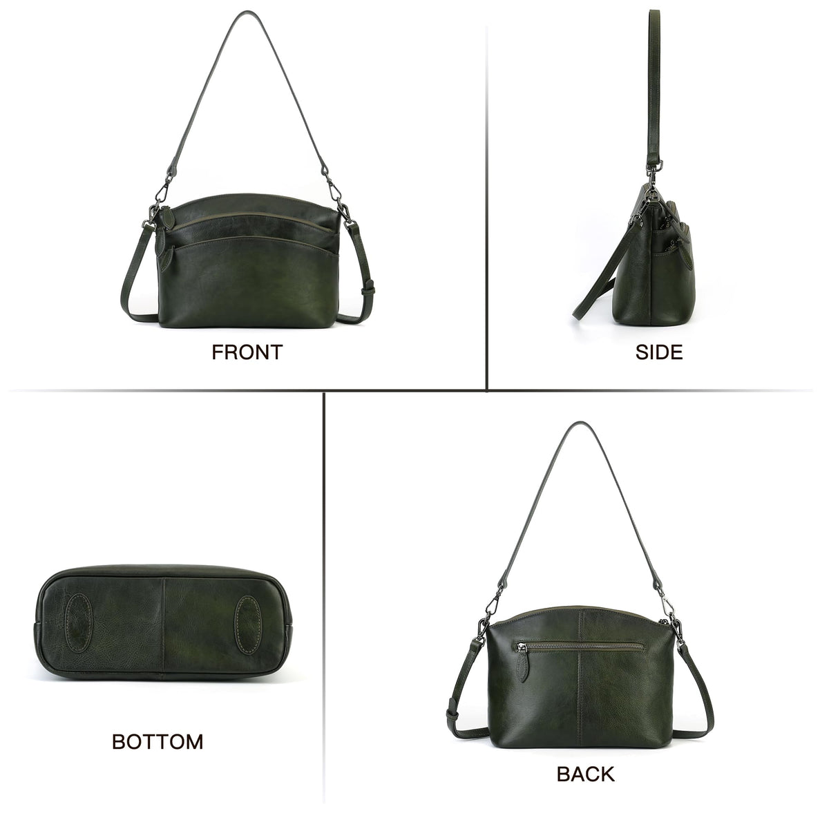 Genuine Leather Purses for Women Vintage Crossbody Bags for Women Hand Bags Women's Shoulder Handbags | Genuine Leather