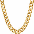Premium 18K Gold-Plated Cuban Link Chain – Luxury Stainless Steel Necklace | Waterproof & Tarnish Resistant by UNCLE LOL