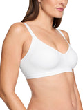 Warner's womens Blissful Benefits Underarm-smoothing With Seamless Stretch Wireless Lightly Lined Comfort Rm3911 T Shirt Bra, White, Medium US