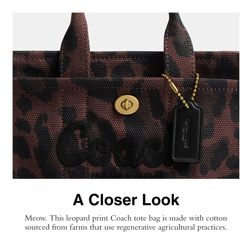Coach Women's Leopard Cargo Tote 20